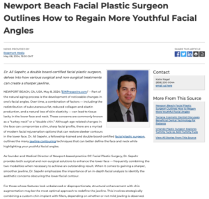 Dr Ali Sepehr Lists Treatments to Sharpen Jawline Contour